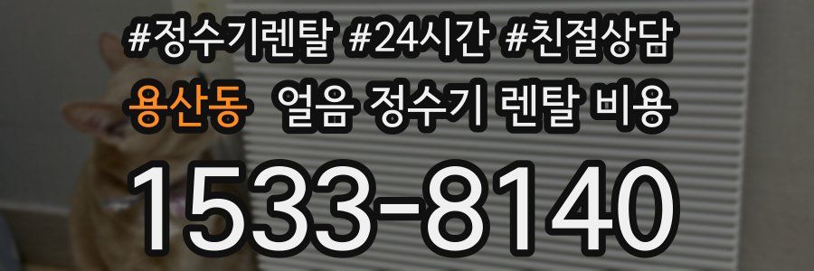 용산동 얼음 정수기 렌탈 비용