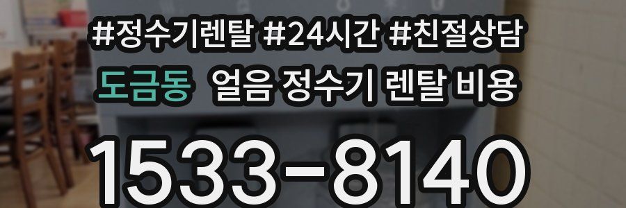 도금동 얼음 정수기 렌탈 비용