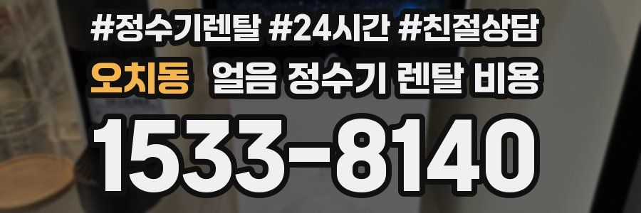 오치동 얼음 정수기 렌탈 비용