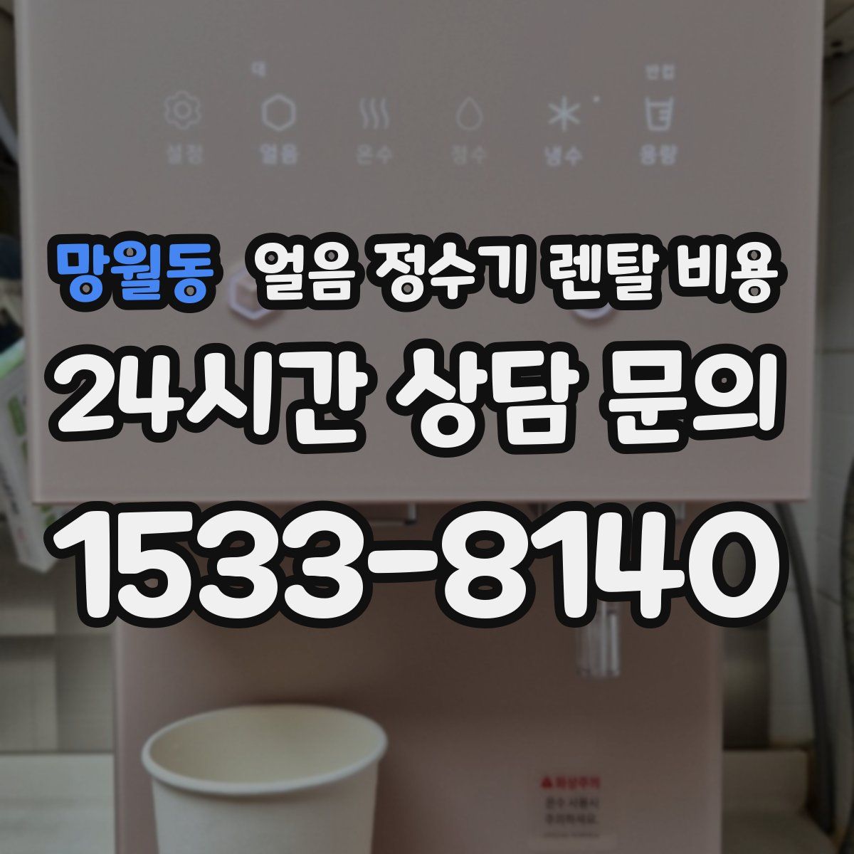 망월동 얼음 정수기 렌탈 비용