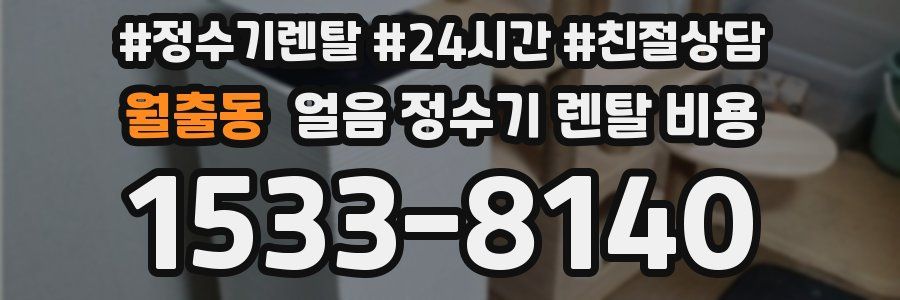 월출동 얼음 정수기 렌탈 비용