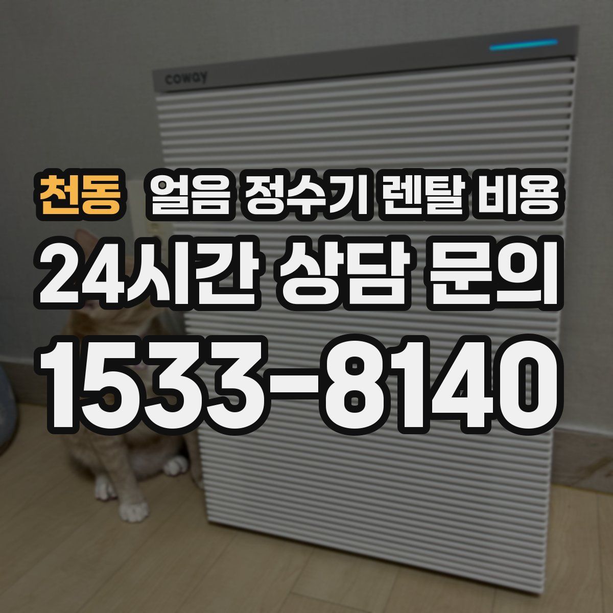 천동 얼음 정수기 렌탈 비용