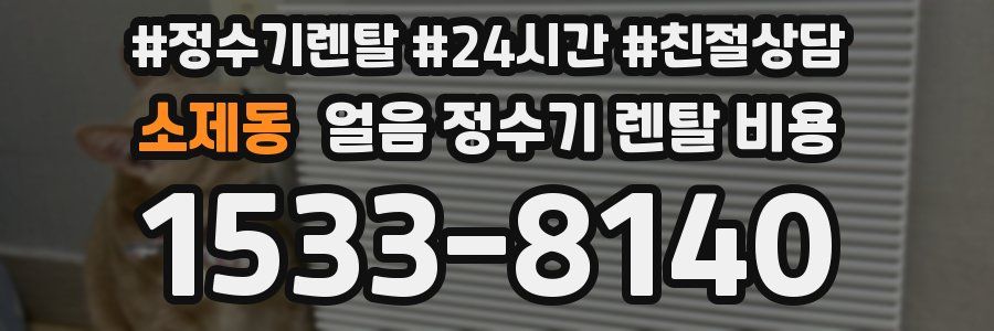 소제동 얼음 정수기 렌탈 비용