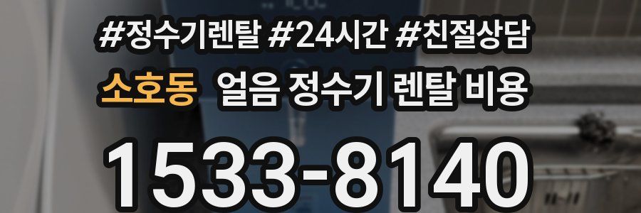 소호동 얼음 정수기 렌탈 비용