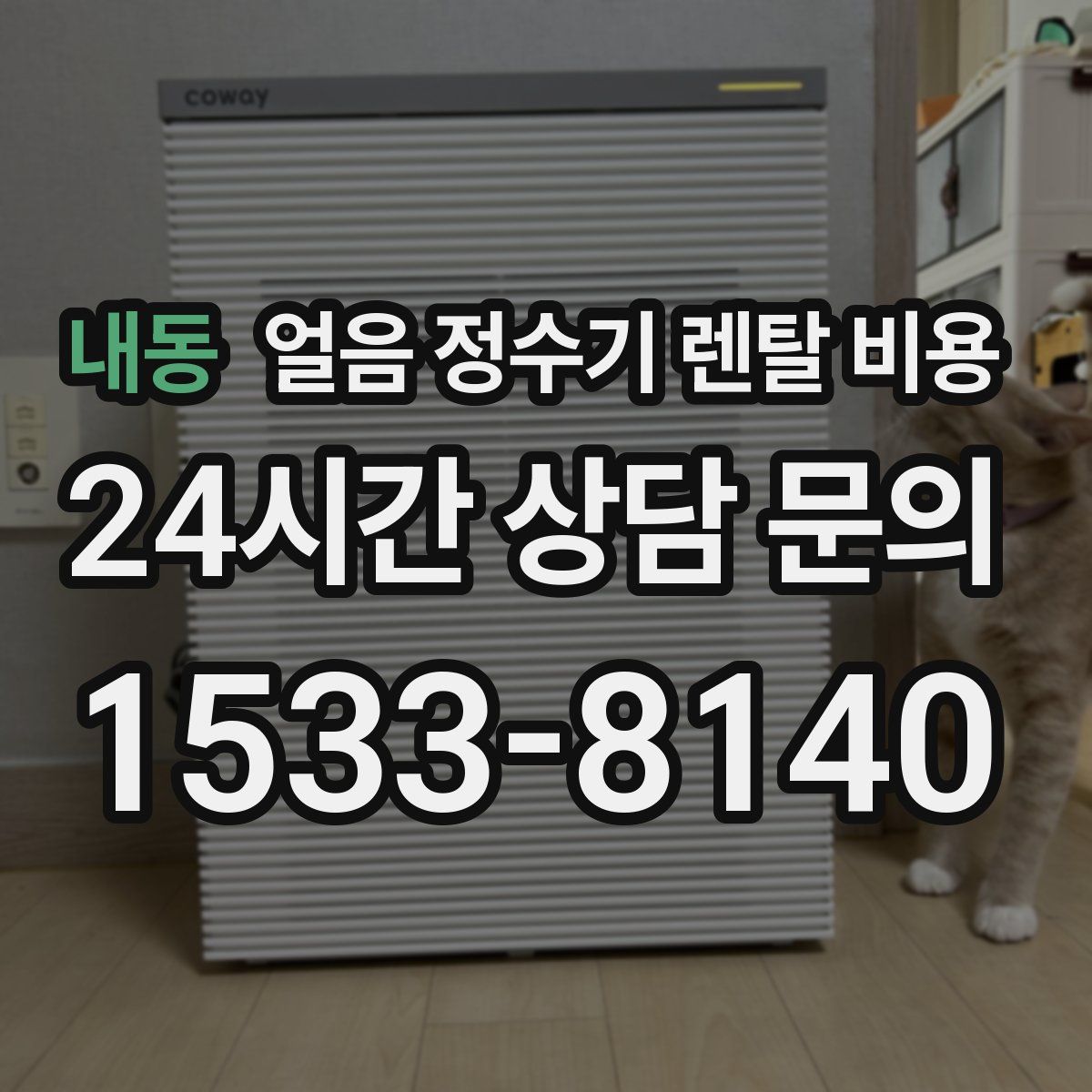 내동 얼음 정수기 렌탈 비용