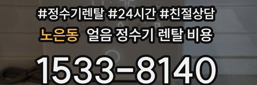 노은동 얼음 정수기 렌탈 비용