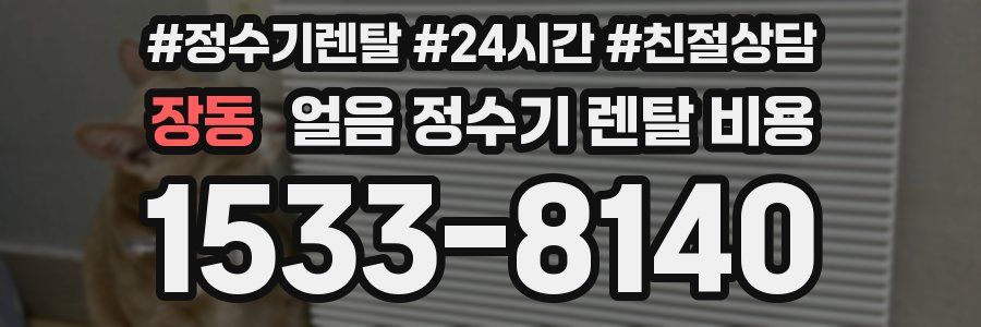 장동 얼음 정수기 렌탈 비용