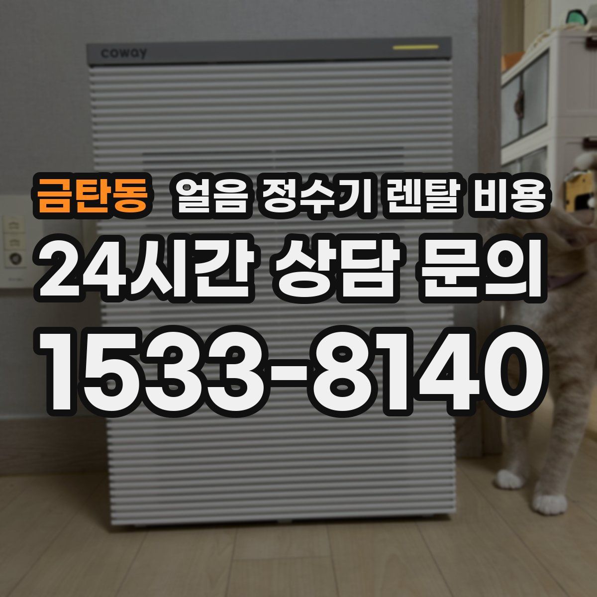 금탄동 얼음 정수기 렌탈 비용