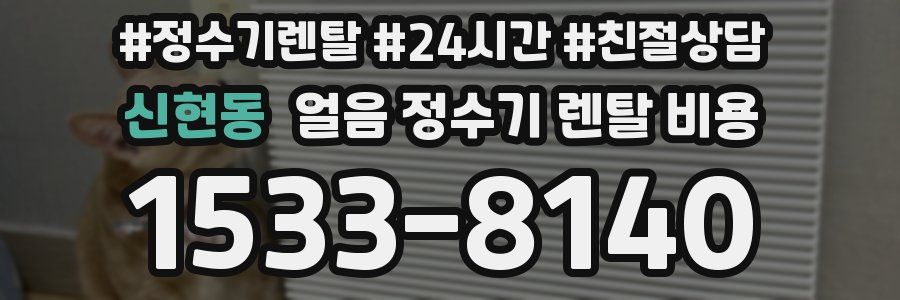 신현동 얼음 정수기 렌탈 비용