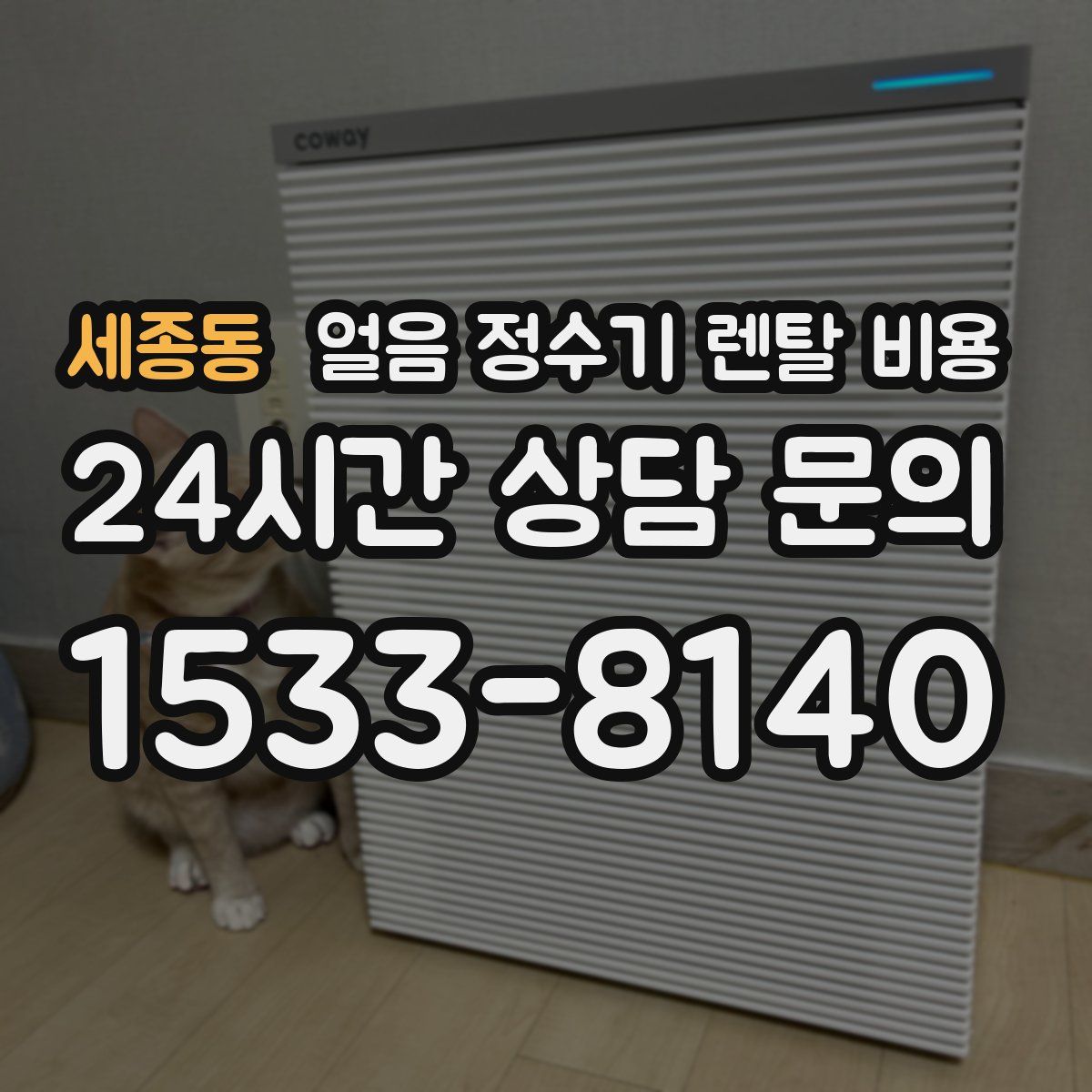 세종동 얼음 정수기 렌탈 비용