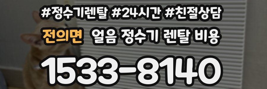 전의면 얼음 정수기 렌탈 비용