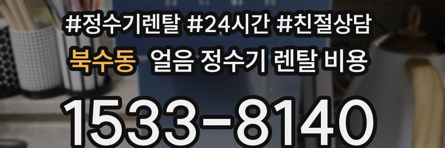 북수동 얼음 정수기 렌탈 비용