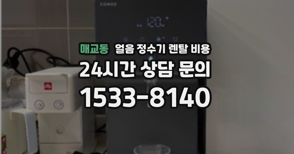 매교동 얼음 정수기 렌탈 비용