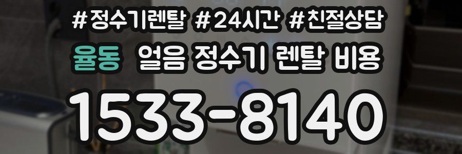 율동 얼음 정수기 렌탈 비용