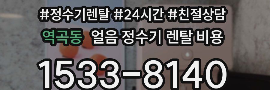 역곡동 얼음 정수기 렌탈 비용