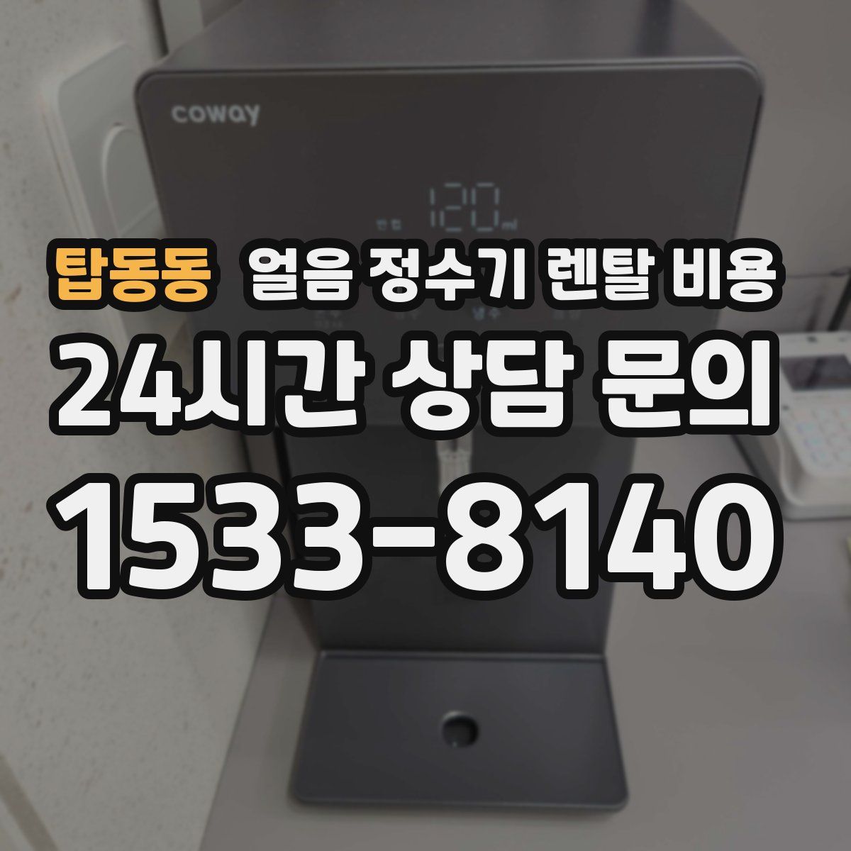 탑동동 얼음 정수기 렌탈 비용