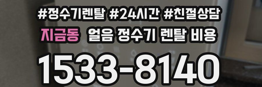 지금동 얼음 정수기 렌탈 비용