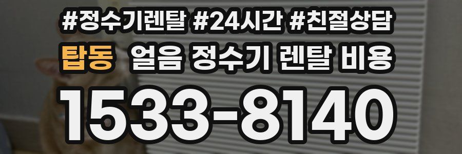 탑동 얼음 정수기 렌탈 비용