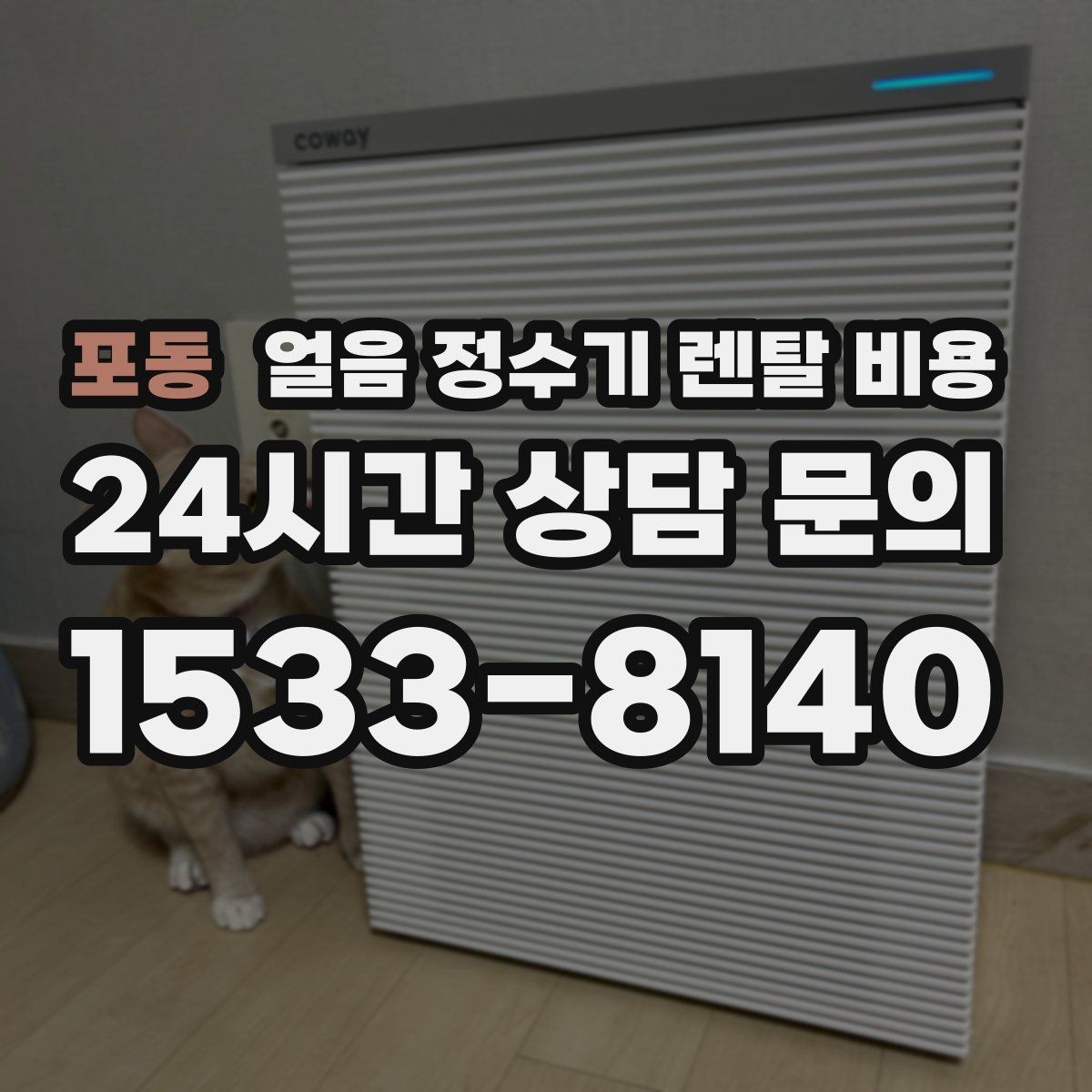 포동 얼음 정수기 렌탈 비용 얼음 기능이 들어가면 달라지는 점