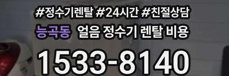 능곡동 얼음 정수기 렌탈 비용