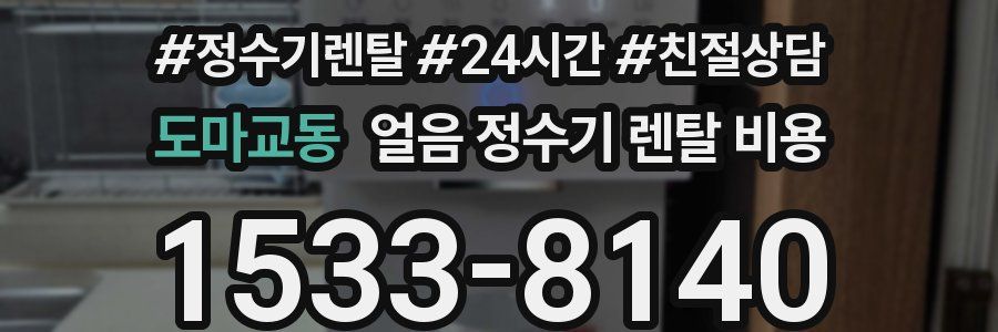 도마교동 얼음 정수기 렌탈 비용