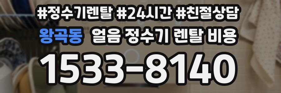 왕곡동 얼음 정수기 렌탈 비용