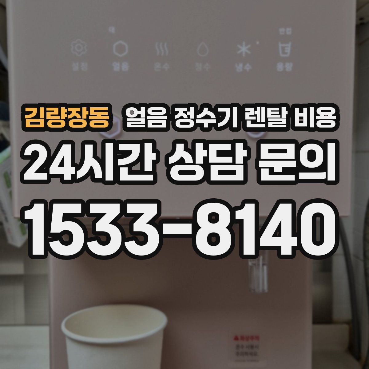 김량장동 얼음 정수기 렌탈 비용
