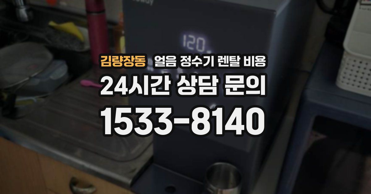 김량장동 얼음 정수기 렌탈 비용