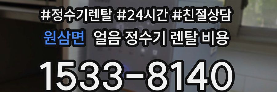 원삼면 얼음 정수기 렌탈 비용