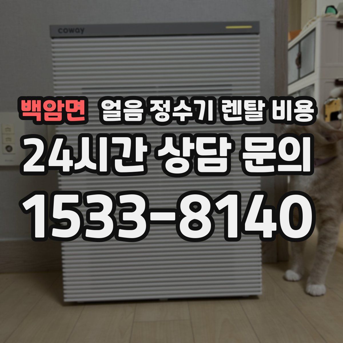 백암면 얼음 정수기 렌탈 비용