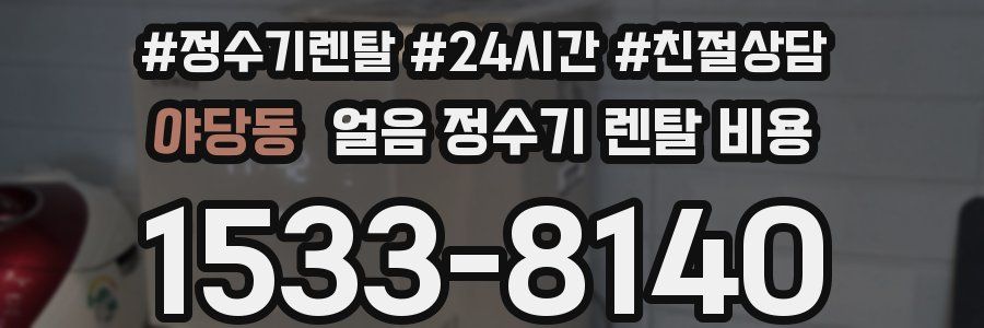 야당동 얼음 정수기 렌탈 비용