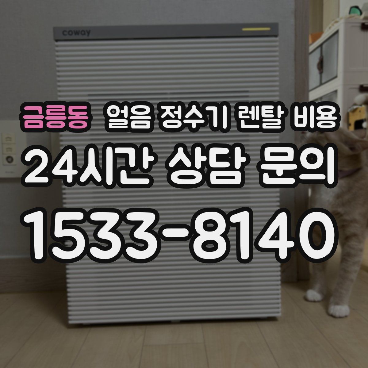 금릉동 얼음 정수기 렌탈 비용