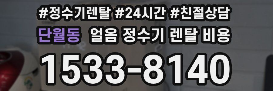 단월동 얼음 정수기 렌탈 비용