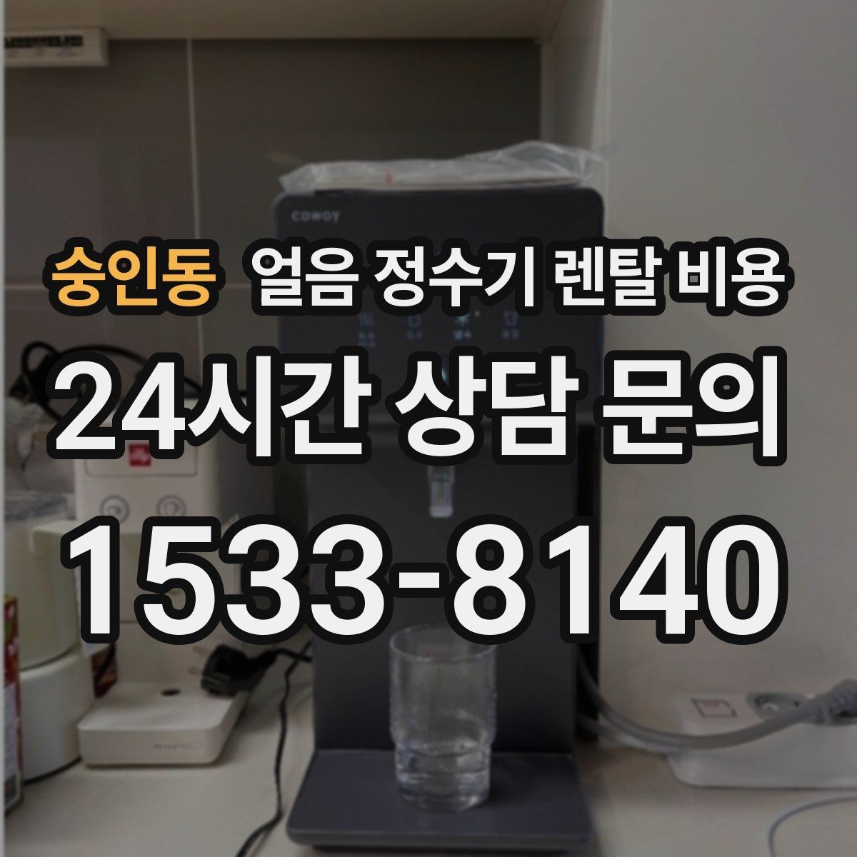 숭인동 얼음 정수기 렌탈 비용 셀프 관리가 적합한 사람은 누구일까