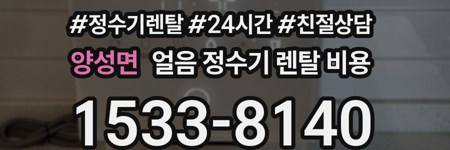 양성면 얼음 정수기 렌탈 비용