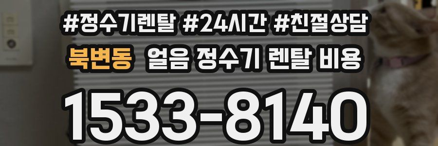 북변동 얼음 정수기 렌탈 비용