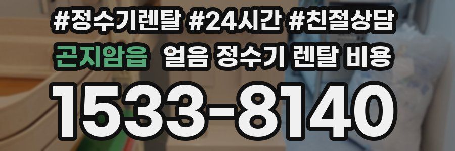 곤지암읍 얼음 정수기 렌탈 비용