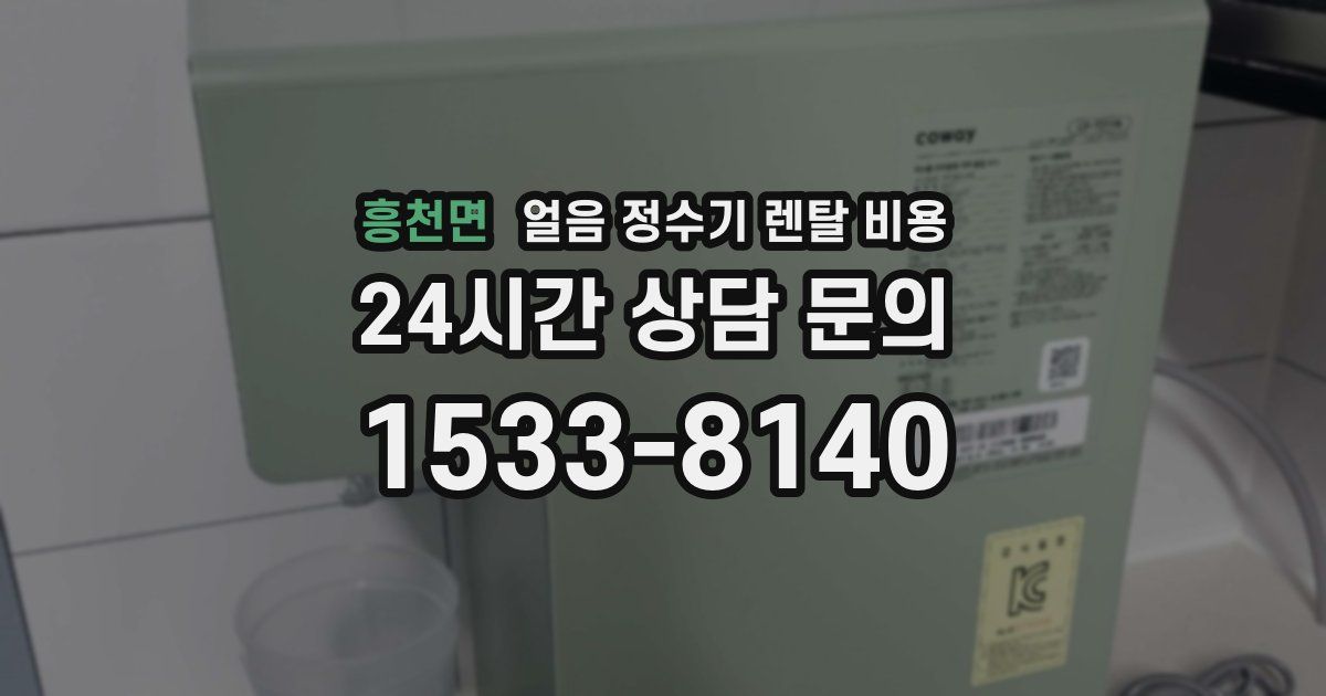 흥천면 얼음 정수기 렌탈 비용