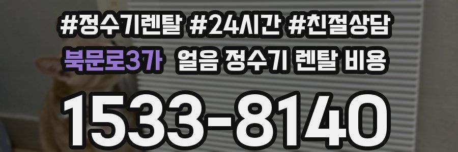 북문로3가 얼음 정수기 렌탈 비용