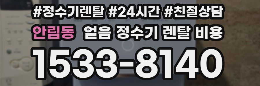 안림동 얼음 정수기 렌탈 비용