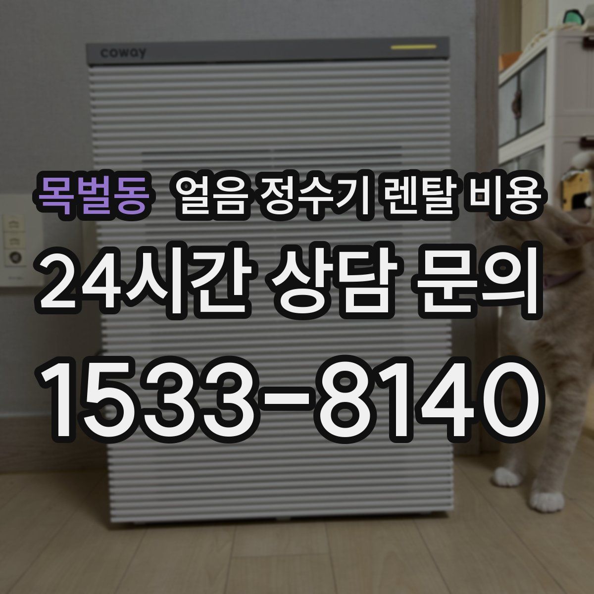 목벌동 얼음 정수기 렌탈 비용