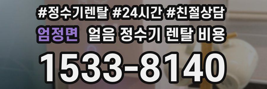 엄정면 얼음 정수기 렌탈 비용