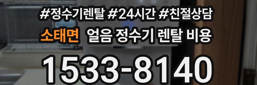소태면 얼음 정수기 렌탈 비용