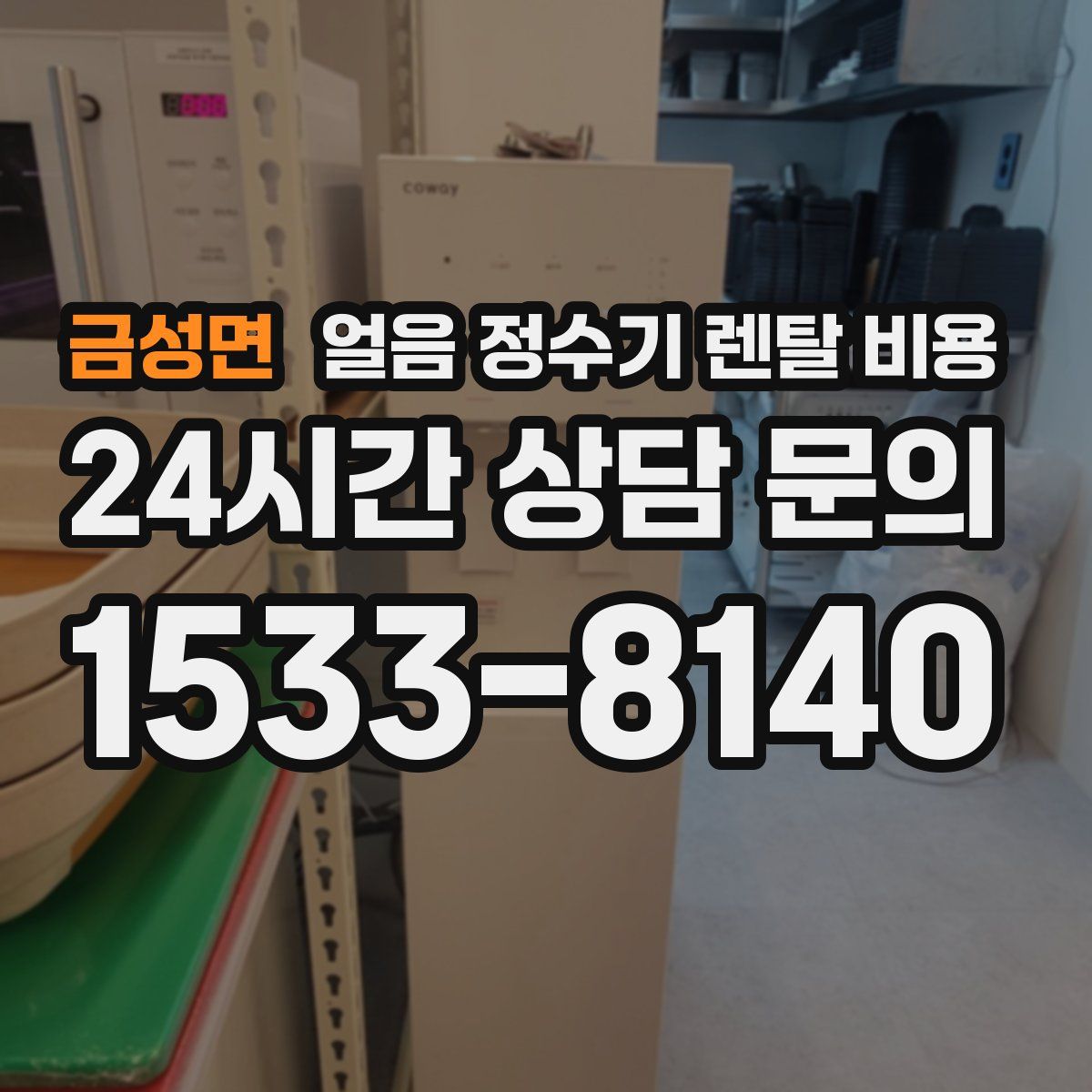 금성면 얼음 정수기 렌탈 비용