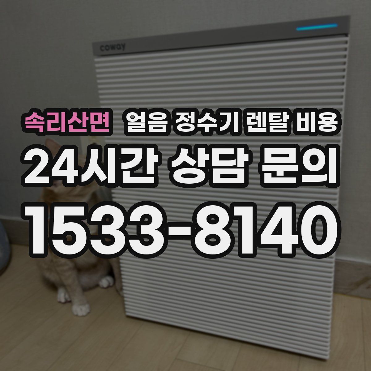 속리산면 얼음 정수기 렌탈 비용