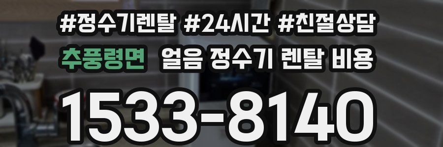 추풍령면 얼음 정수기 렌탈 비용