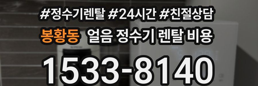 봉황동 얼음 정수기 렌탈 비용