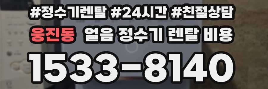 웅진동 얼음 정수기 렌탈 비용