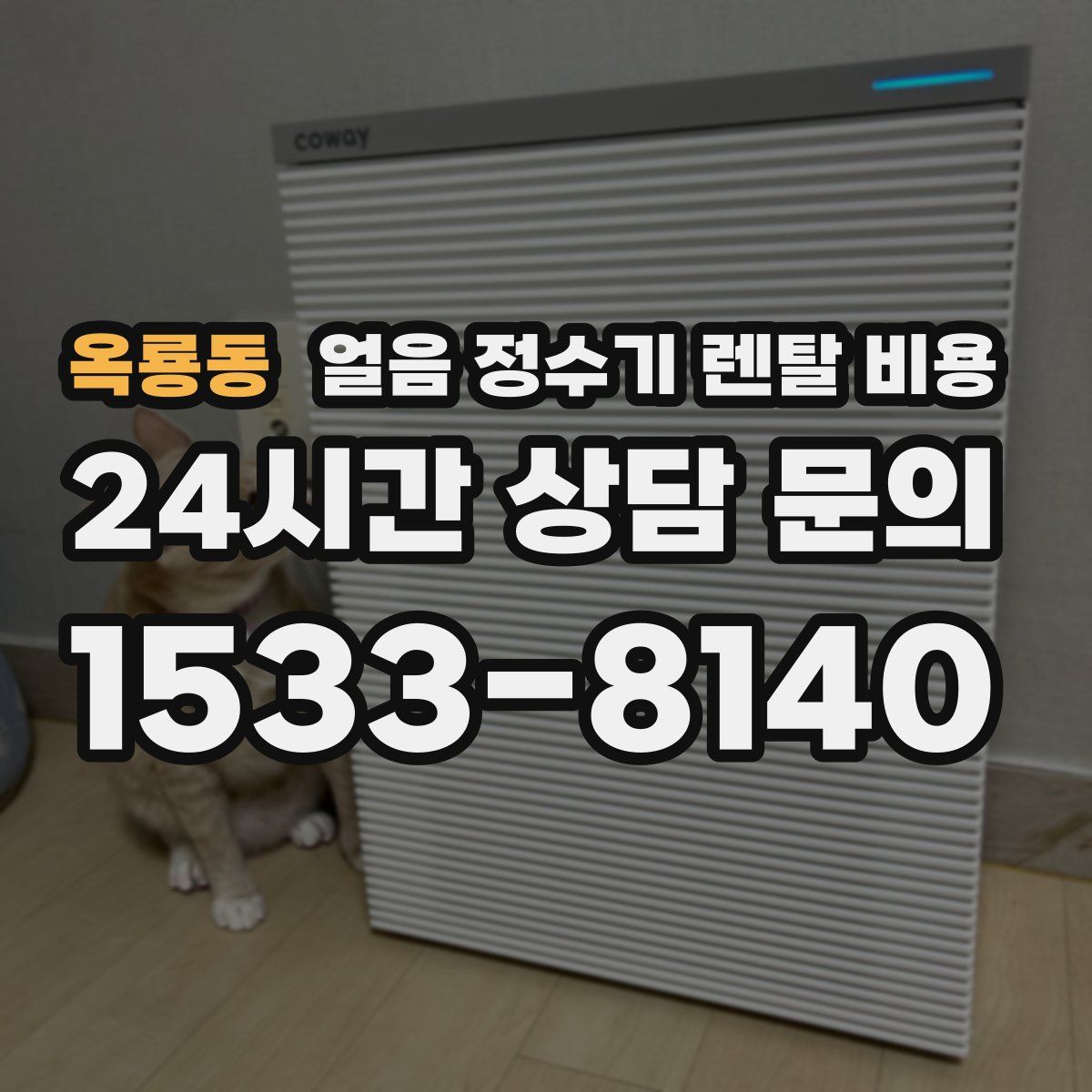 옥룡동 얼음 정수기 렌탈 비용