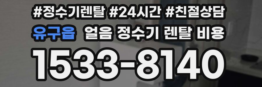 유구읍 얼음 정수기 렌탈 비용